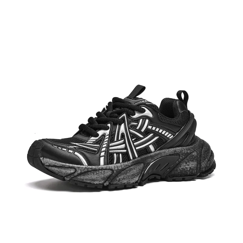 TRUMPPIPE Wear-Resistant Lightweight Height Increasing Chunky Sneakers Unisex-2