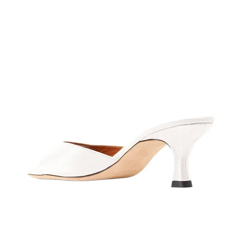 Staud Slide Slippers 5.5cm Women's White-3