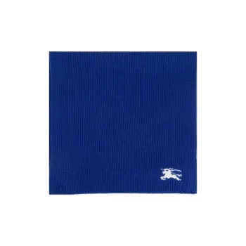 Burberry Equestrian Knight Intarsia Ribbed Scarf