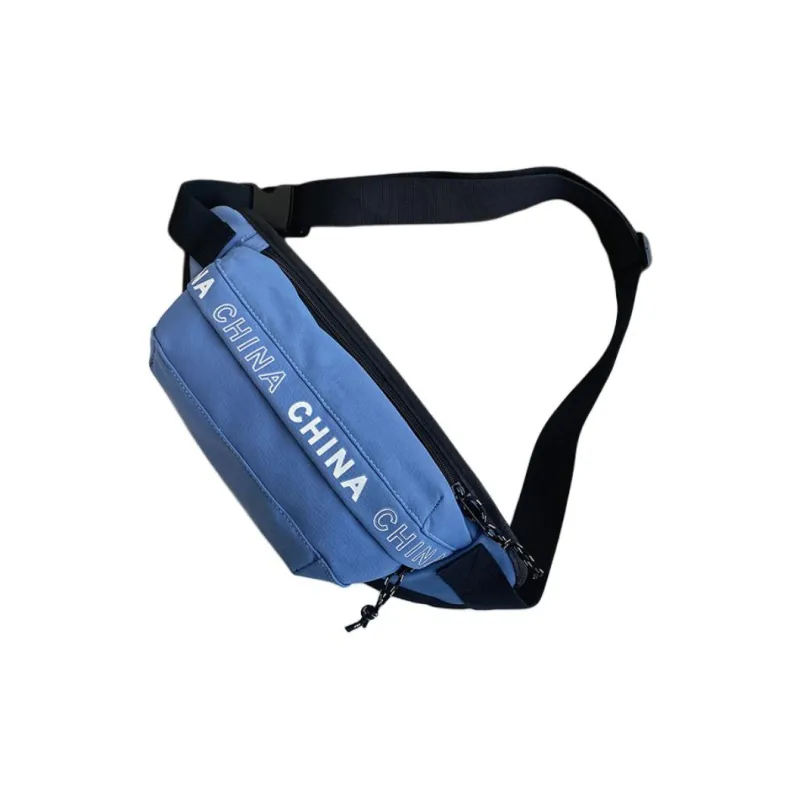 LEXI Nylon Fanny Pack Regular Unisex Black/White/Blue/Yellow-6