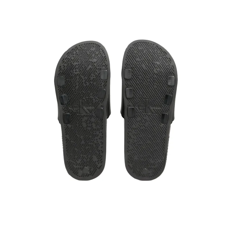 CKJ CALVIN KLEIN JEANS Abrasion Resistant Slide Slippers Women's Black-5