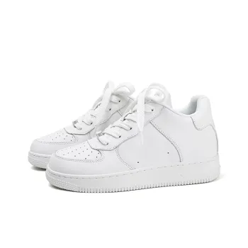 GOUGE Low Top Skateboard Shoes Unisex White