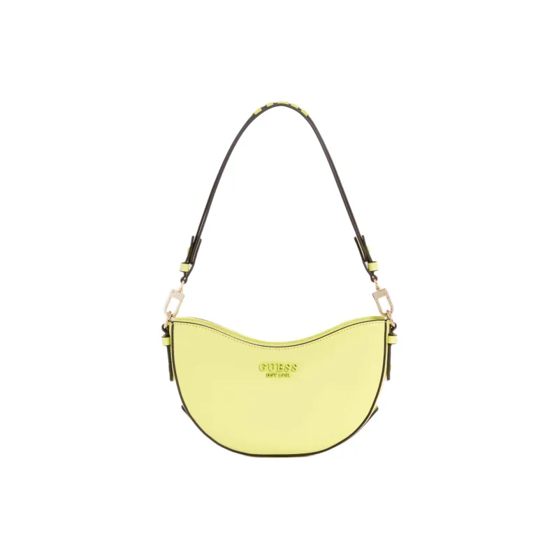 GUESS Smooth Faux Leather Handbag Shoulder Bag Regular Women's Yellow-0