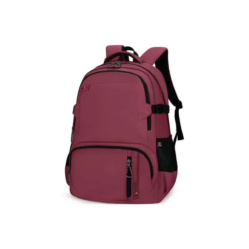 EDISON Water Repellent Oxford Fabric Casual Campus Backpack Handbag Regular Unisex Black/Red/Blue/Ecru-6