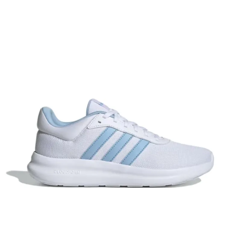 Adidas LITE RACER 4.0 Anti-Slip Wear-Resistant Low-Top Casual Running Shoes Women's White Blue-1