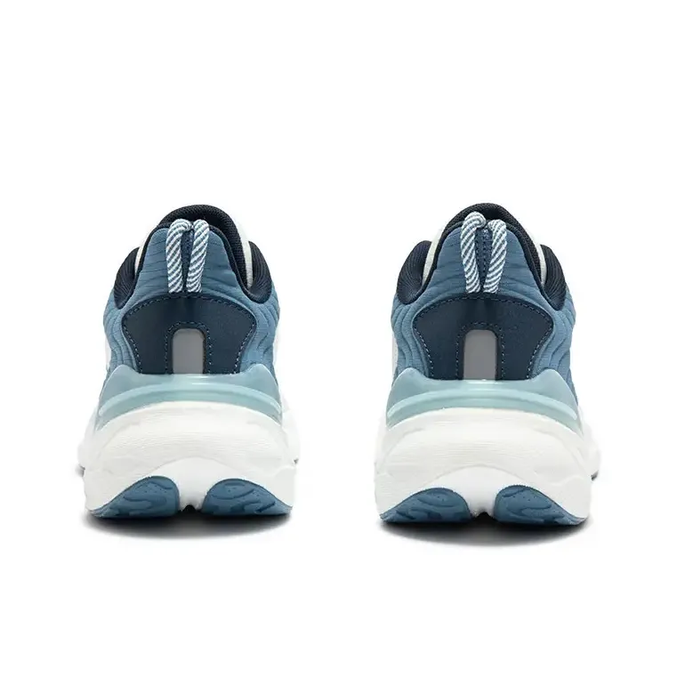 361° Popping Foam Cushioning Breathable Low-Top Training Running Shoes Men's White Blue-3