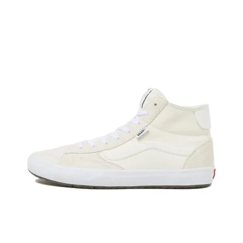 Vans The Lizzie Anti-Slip Wear-Resistant High-Top Skateboard Shoes Unisex White