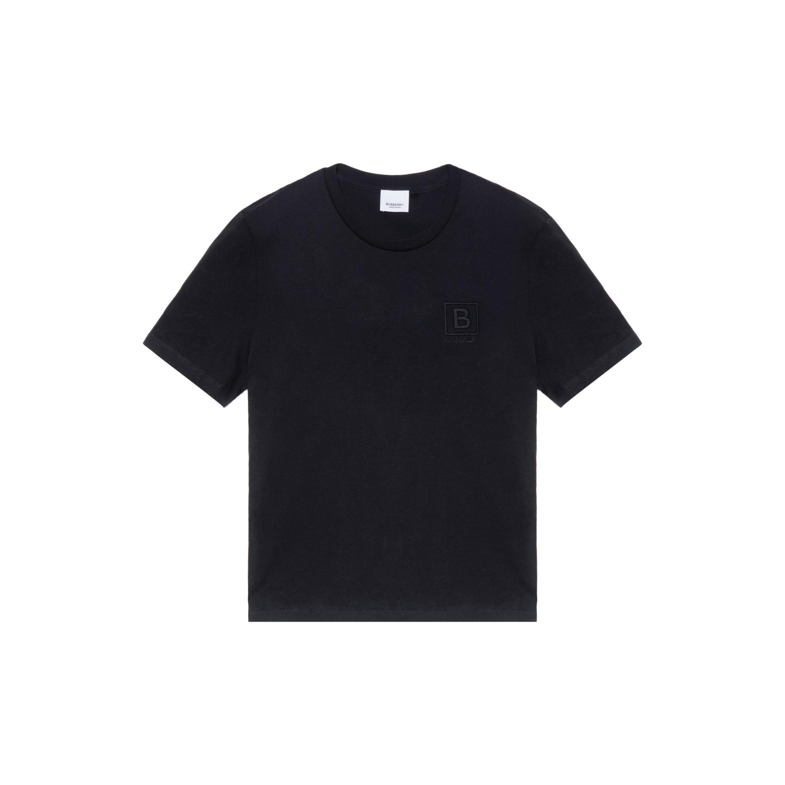 Burberry t shirt mens black best sale