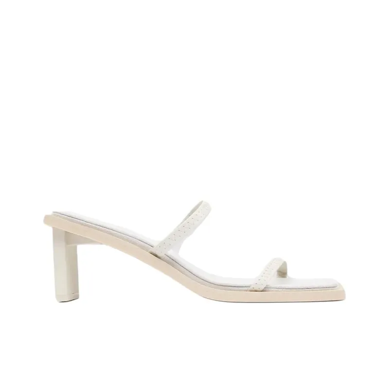 ST. AGNI Slide Slippers 7.5cm Women's White-1