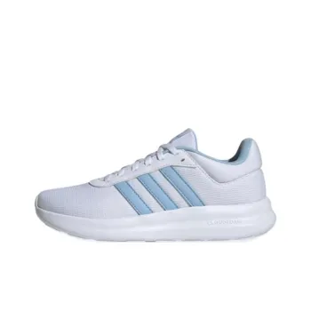 Adidas LITE RACER 4.0 Anti-Slip Wear-Resistant Low-Top Casual Running Shoes Women's White Blue