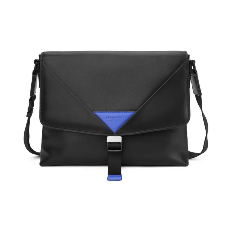 PIERRE CARDIN Genuine Leather Messenger Bag, Shoulder Bag, Crossbody Bag Men's Black-1