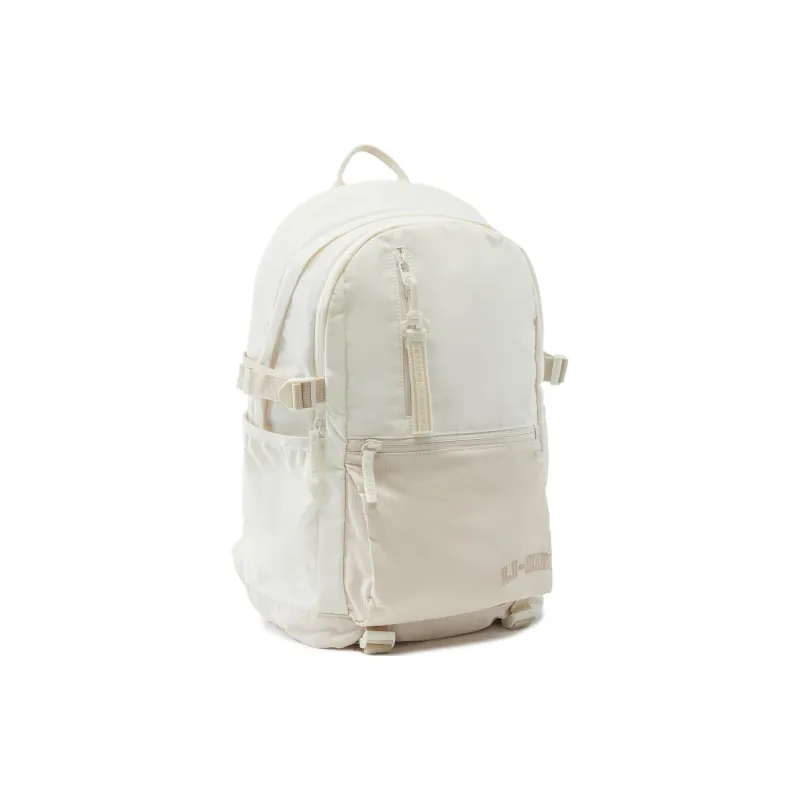 LiNing Polyester Backpack Unisex Ivory-2
