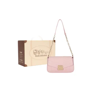 Sanrio Hello Kitty Synthetic Leather Shoulder Bag Chain Shoulder Bag Regular Women's Pink/Black/Ecru