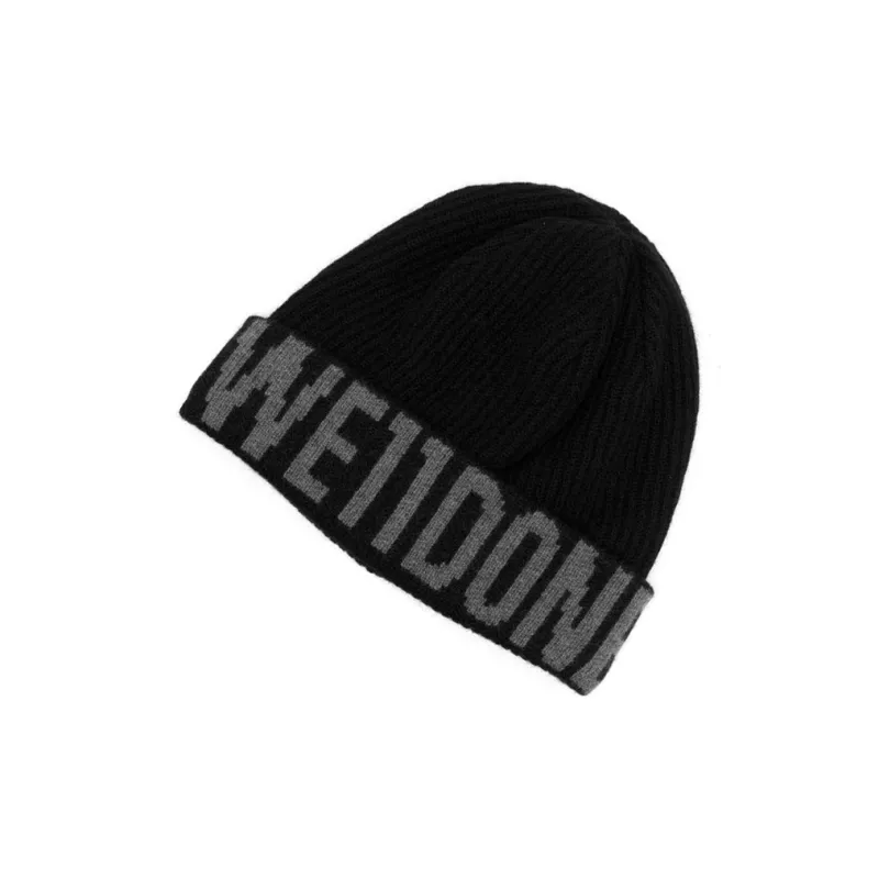 WE11DONE Intarsia-knit Logo Beanie-0