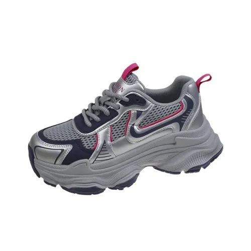 Luji Cushioning Abrasion Resistant Breathable Lightweight Low Top Chunky Sneakers Women's