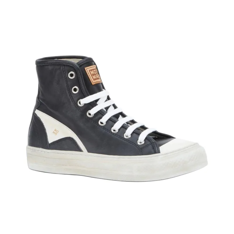 MOMA Donna Verso High-Top Skateboard Shoes Women's Black-2