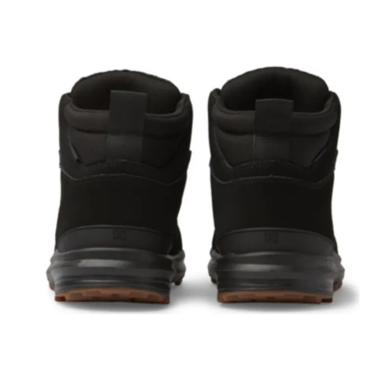 DC Shoes Anti Slip Wear Resistant Mid Top Outdoor Shoes Men's Black-3