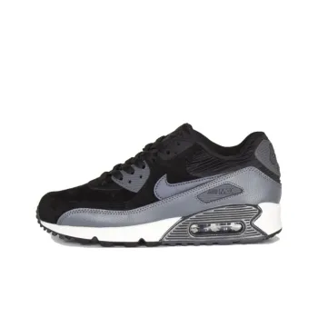Nike Air Max 90 Leather Black Dark Grey Women's