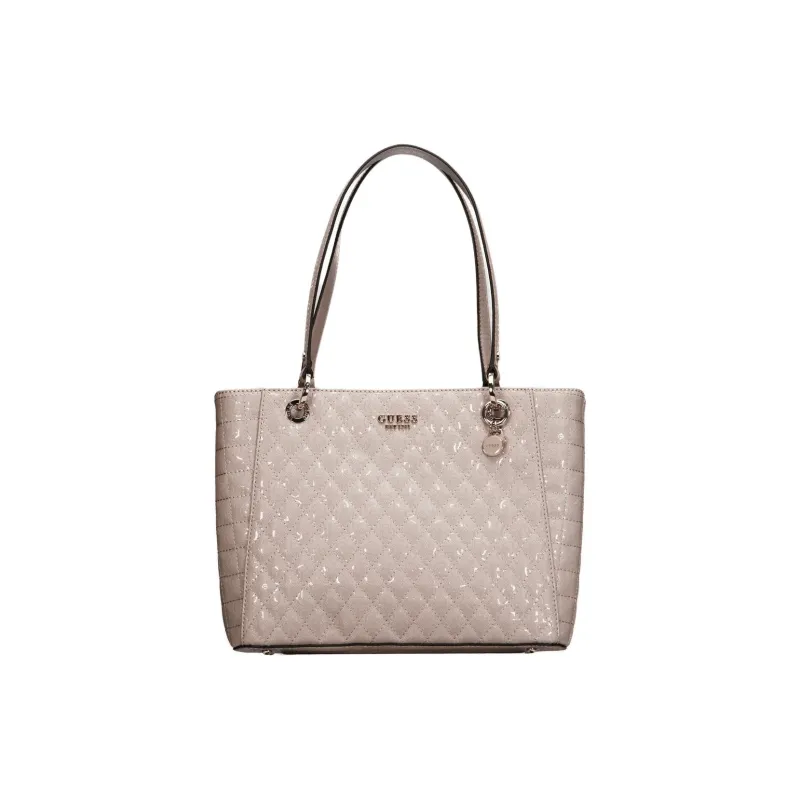 GUESS PU Tote Bag Shopping Bag Handbag Shoulder Bag Small Size Women's Taupe-0