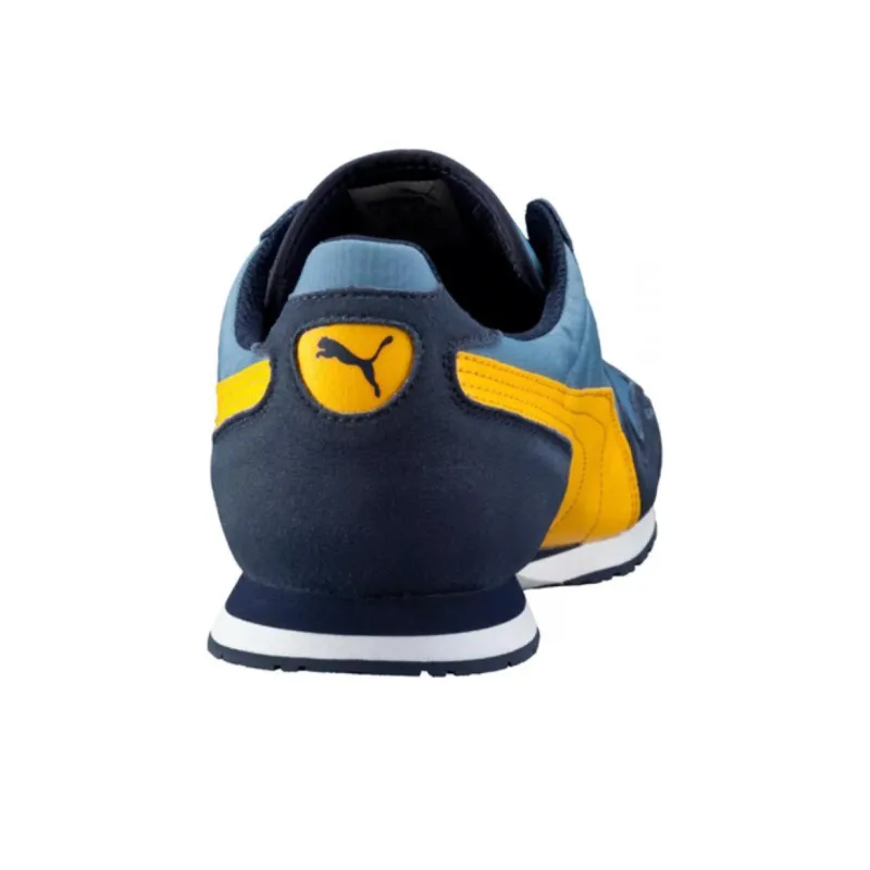 PUMA Cabana Racer Cushioning Anti-Slip Wear-Resistant Breathability Low-Top Running Shoes Men's Blue Yellow-2