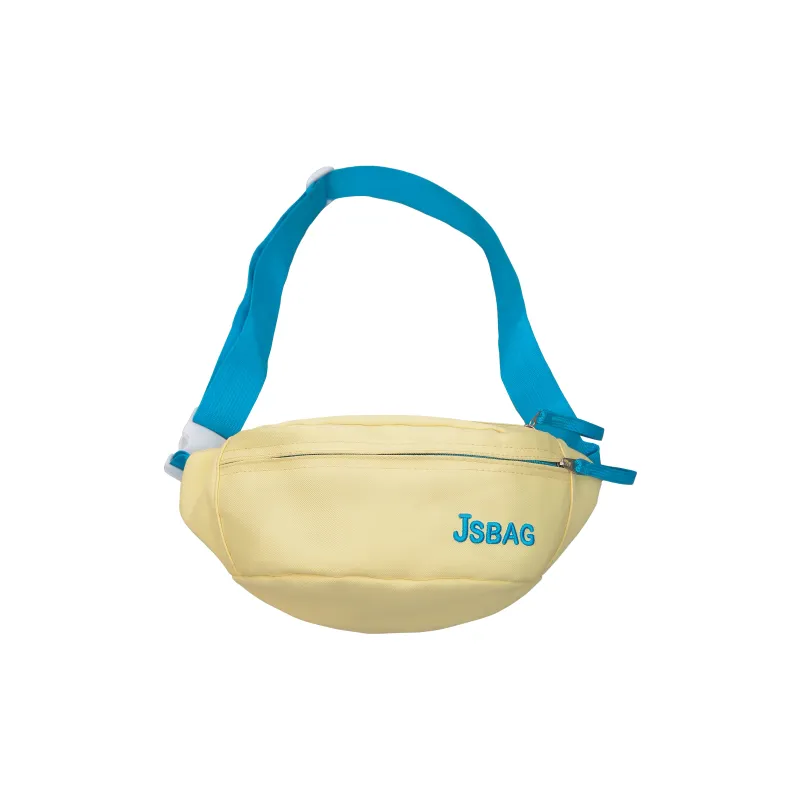 MOK Nylon Sling Bag Regular Unisex White & Rose Red/White & Green/Black/Yellow/Blue/Pink-3