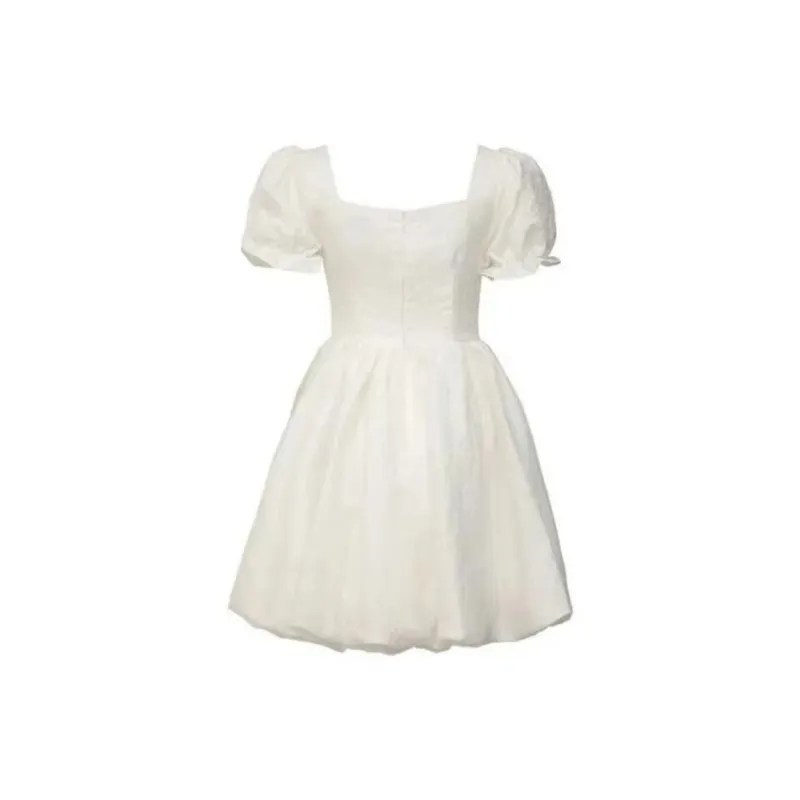 Incolore Short Sleeved Dresses Women's White-1