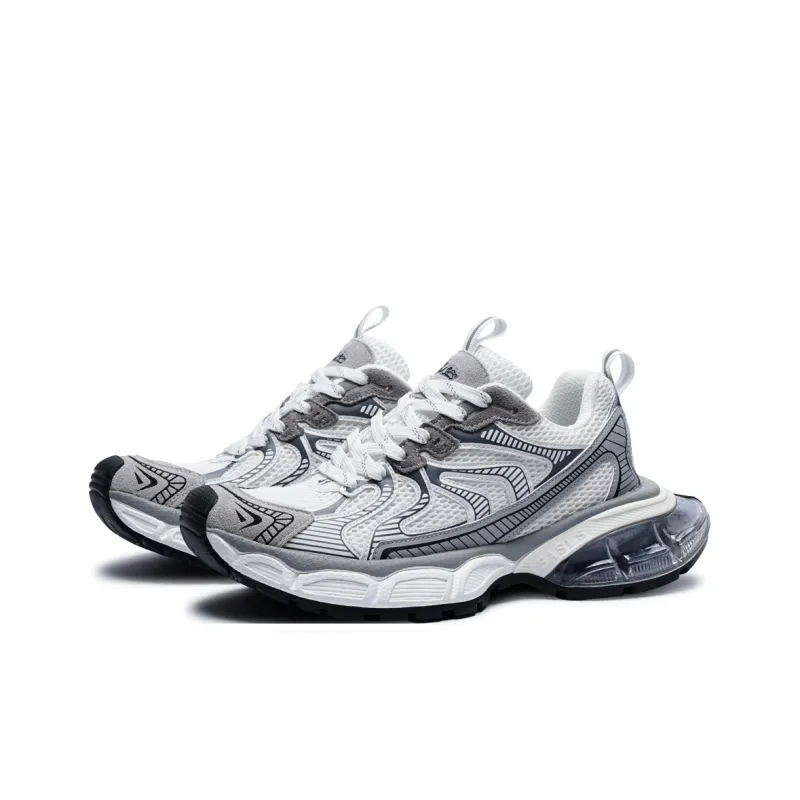 BASLS Fashion Casual Shoes Ankerle Breathable Height Increase Low Top Chunky Sneakers Unisex-9
