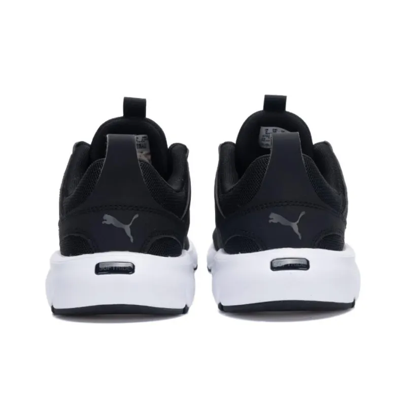 PUMA Anti Slip Wear Resistant Low Top Running Shoes Unisex Black White-4