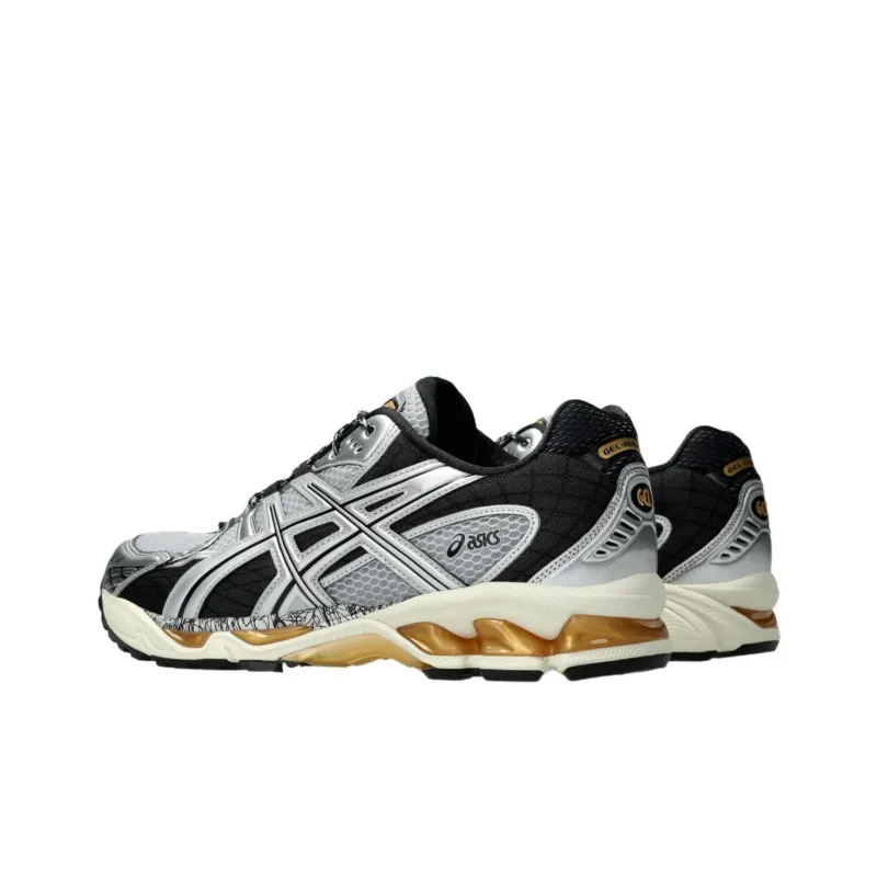 Asics GEL Nimbus 10.1 Low Top Casual Running Shoes Unisex Silver Black Brown-5