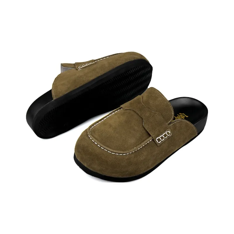 LOHAN·SIR Odor Resistant Abrasion Resistant Slip Resistant Wrap toe Slippers Unisex-5