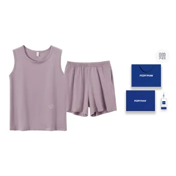 Floating Light Islands Pajama Set Women's Gift Box Set Light Purple