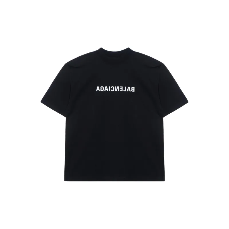Balenciaga SS22 T Shirt Loose Fit Unisex Black-0