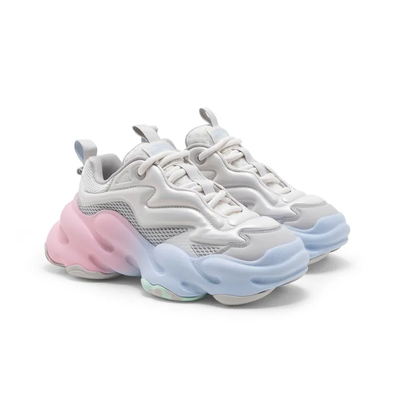 STARTER Chunky Sneakers Women's Low Top White/Pink/Blue-1