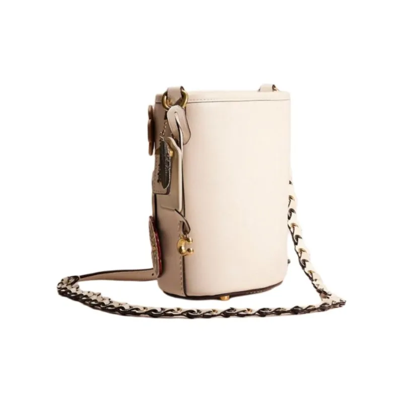 COACH Gloves Made Of Tanned Leather Bucket Bags Shoulder Bag Crossbody Bag Women's White-1