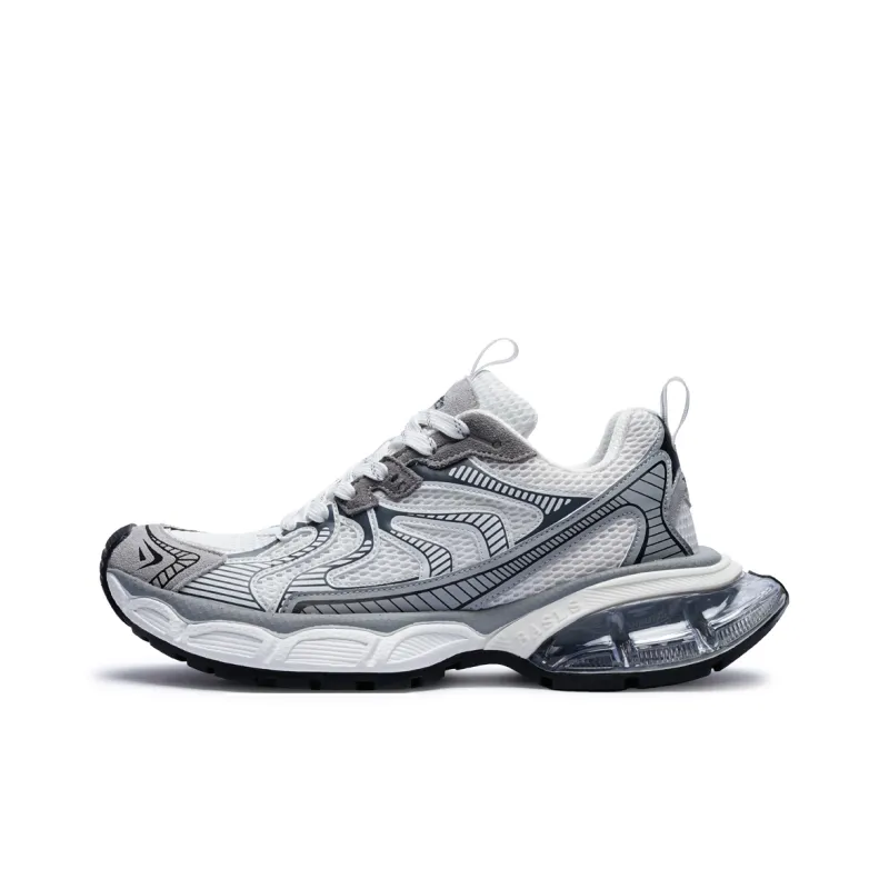 BASLS Fashion Casual Shoes Ankerle Breathable Height Increase Low Top Chunky Sneakers Unisex-8