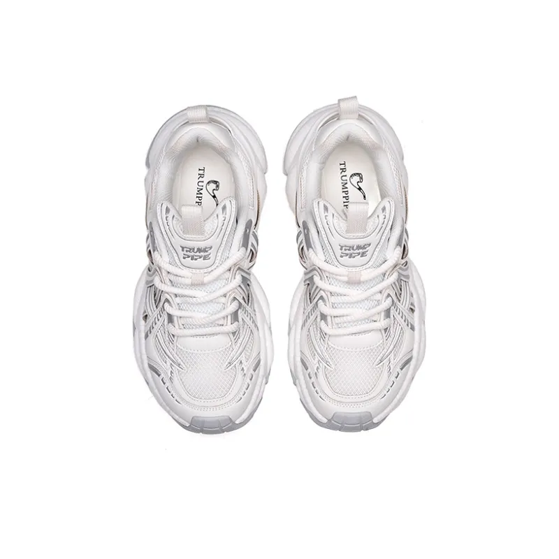 TRUMPPIPE Wear-Resistant Lightweight Height Increasing Chunky Sneakers Unisex-11
