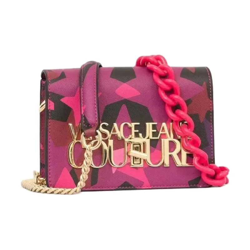 VERSACE JEANS COUTURE Polyester Crossbody Bag, Shoulder Bag Women's Fuchsia-4