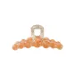 Blended Orange Round Bead Tubas Claw Clip