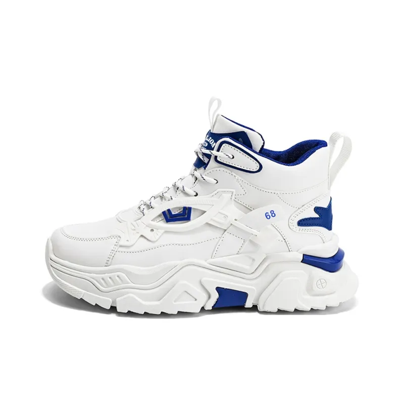 Tonlion Cushioning Anti-Slip And Wear-Resistant Height Increasing Mid-Top Chunky Sneakers Men's-4