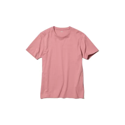 UNIQLO T-Shirts Men Peach Pink