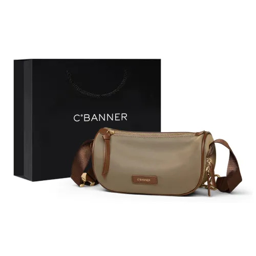 C°BANNER Fabric Pillow Bag Shoulder Bag Regular Women's Khaki