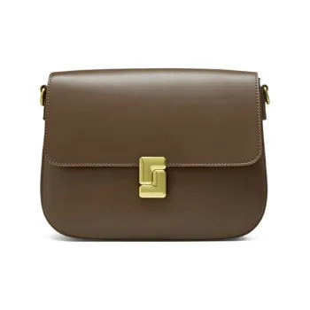 JOSINY PU With Cow Leather Crossbody Bag Women's Black/Apricot/Brown