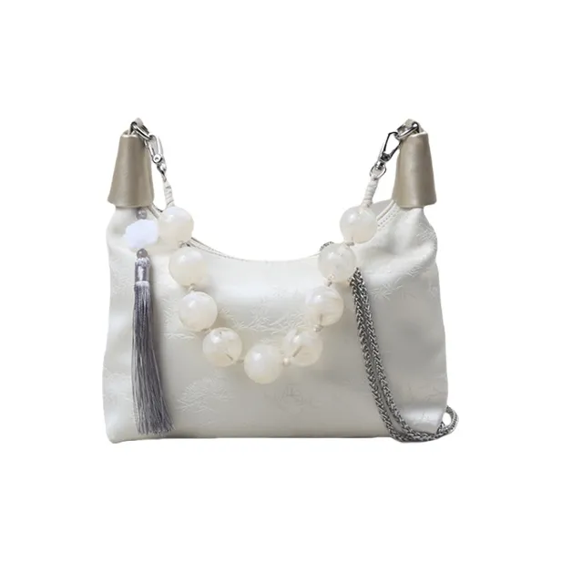H YXIANG Canvas Canvas Bag Handbag Shoulder Bag Regular Women's Pink/Beige/Black/Silver-4