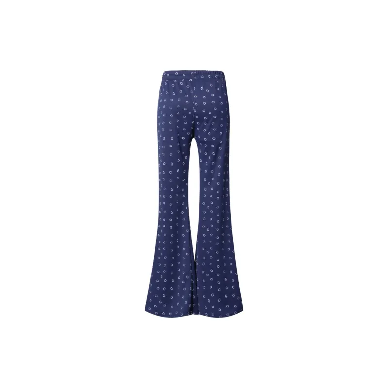 Wen Shan Casual Pants Women's Navy Blue-3