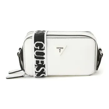 GUESS PVC Shoulder Bag Crossbody Bag Mini Women's White