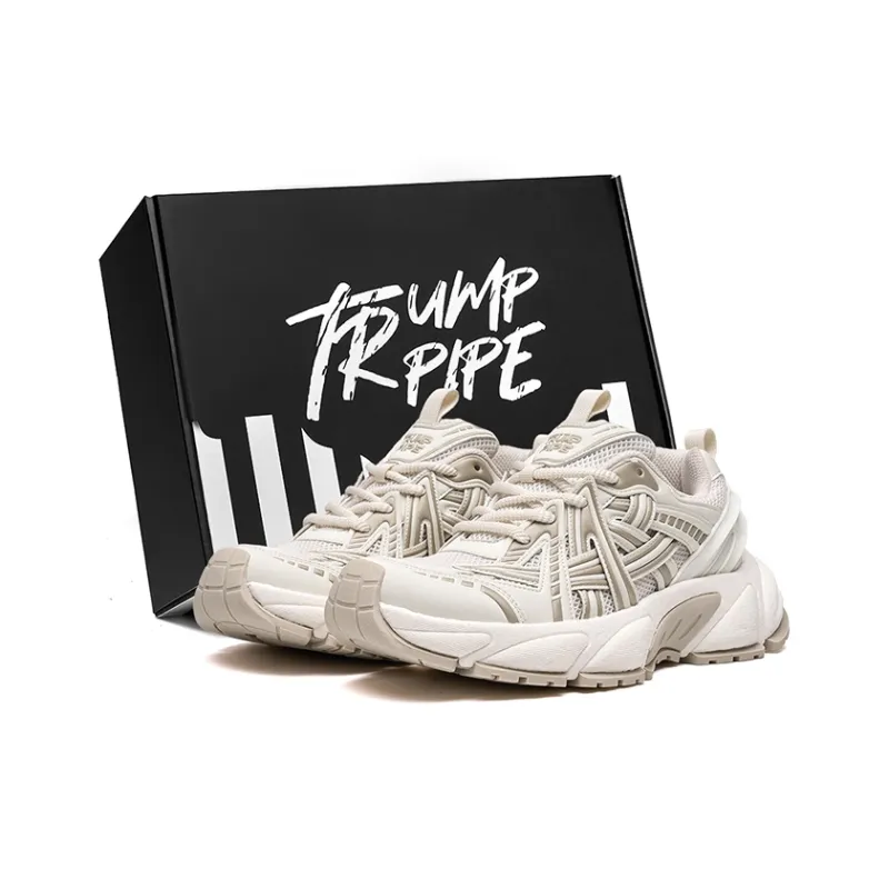 TRUMPPIPE Wear-Resistant Lightweight Height Increasing Chunky Sneakers Unisex-13