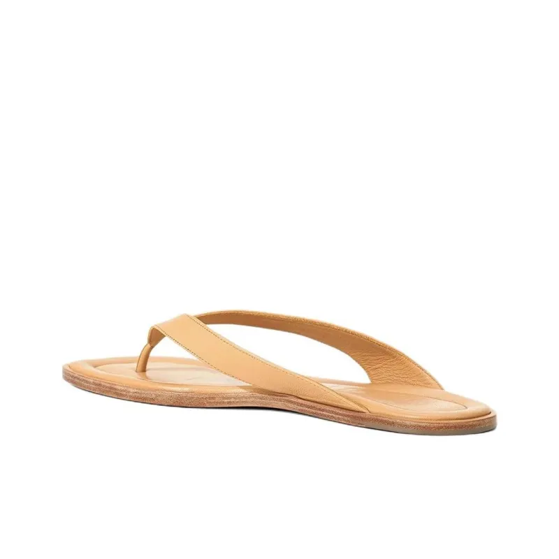 Staud Flip Flops Women's Beige Brown-3