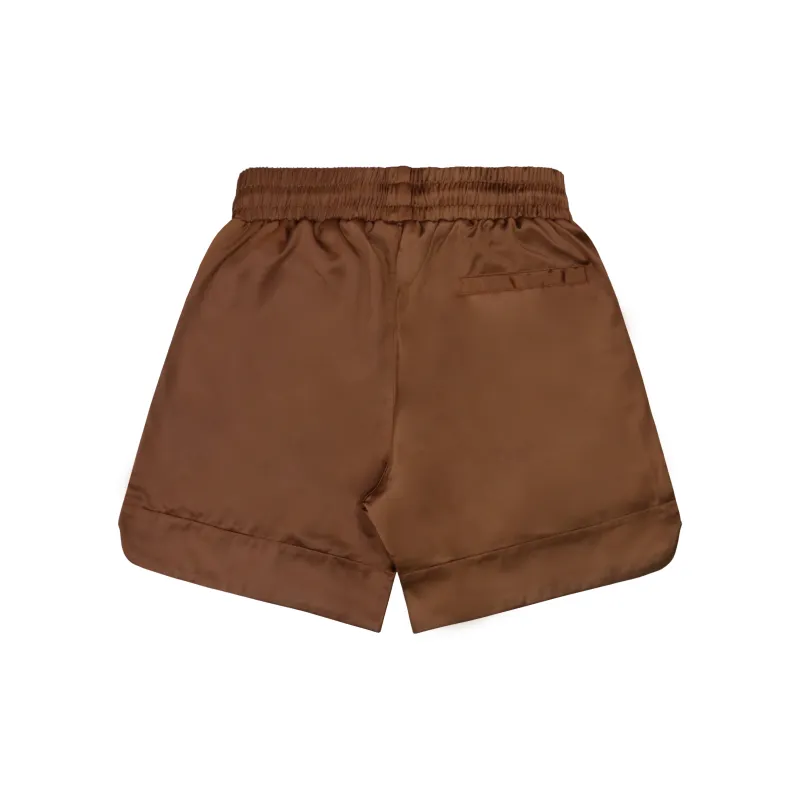 False Perception Shorts Unisex Brown-1
