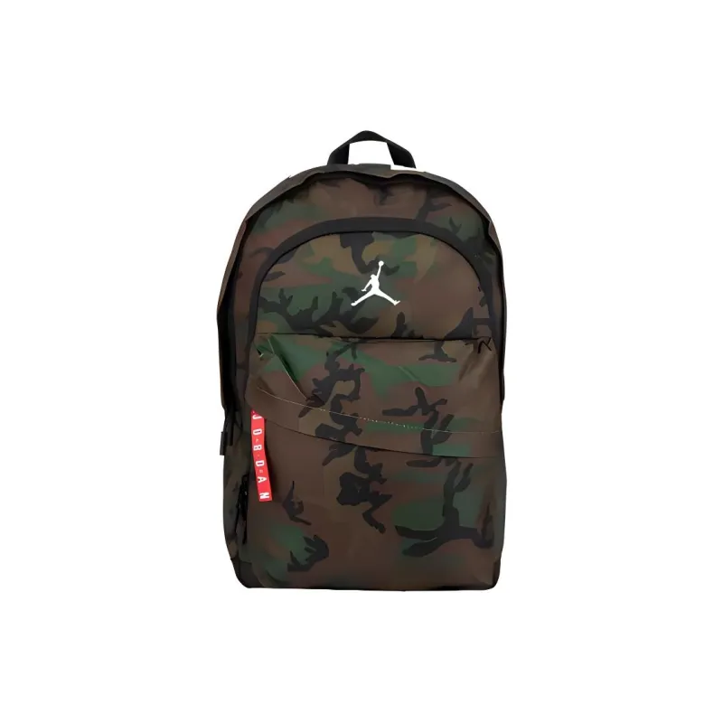 Jordan Polyester Backpack Regular Unisex Camouflage Army Green-0