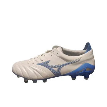 Mizuno Morelia Neo Anti Slip Wear Resistant Soccer Shoes Unisex White Blue